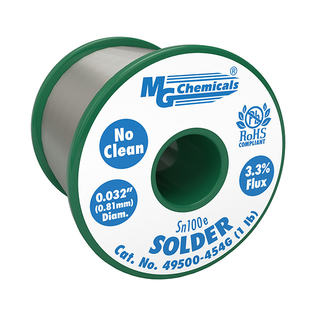 【49500-454G】SOLDER WIRE NO CLEAN 0.032" DIA