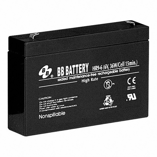 【HR9-6-T2】BATTERY LEAD ACID 6V 8AH