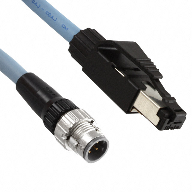 【XS5W-T421-EMC-K】CBL ASSY CIRC 4P M TO RJ45 9.84'