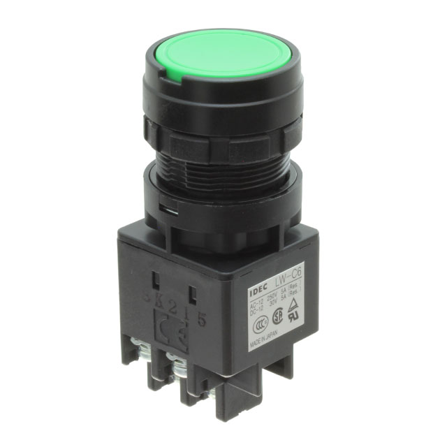 【LW1B-A1C6M-G-MVF-VJ-1】PUSH BUTTON NON ILLUMINATED