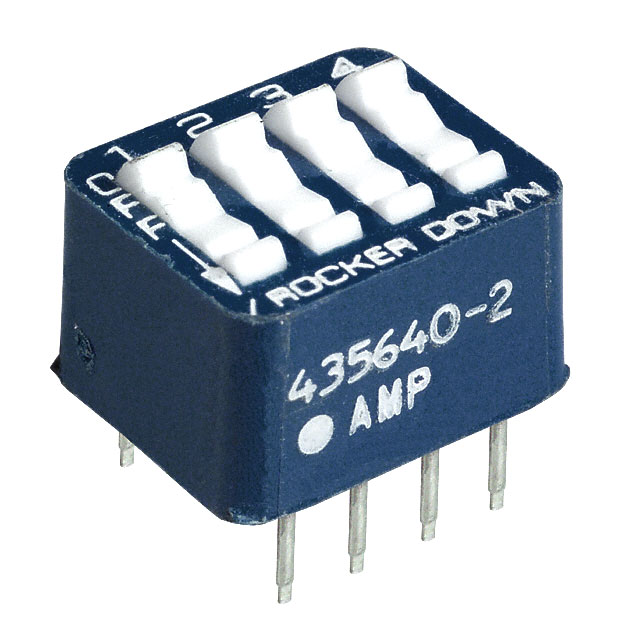 【5435640-2】SWITCH ROCKER DIP SPST 0.06A 5V