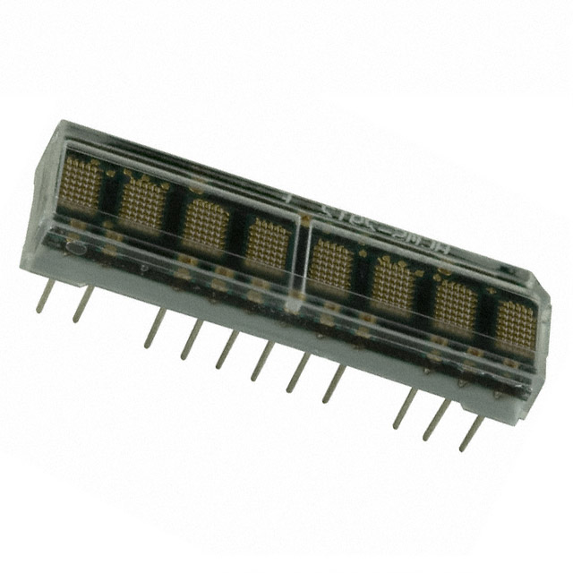 LED DISPLAY 5X7 8CHAR 3.8MM YLW【HCMS-2911】