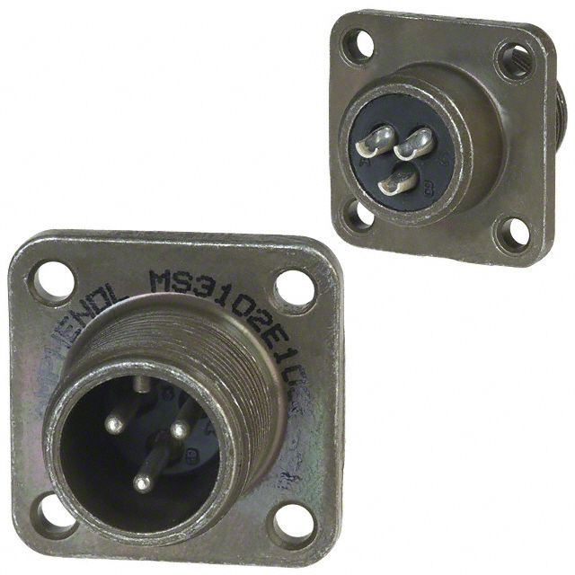 【MS3102E10SL-3P】CONN RCPT MALE 3POS SOLDER CUP