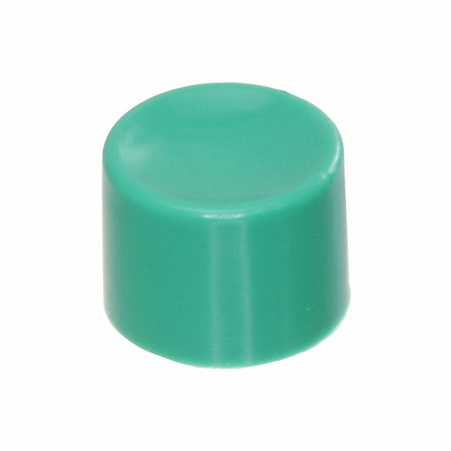 【U483】CAP PUSHBUTTON ROUND GREEN