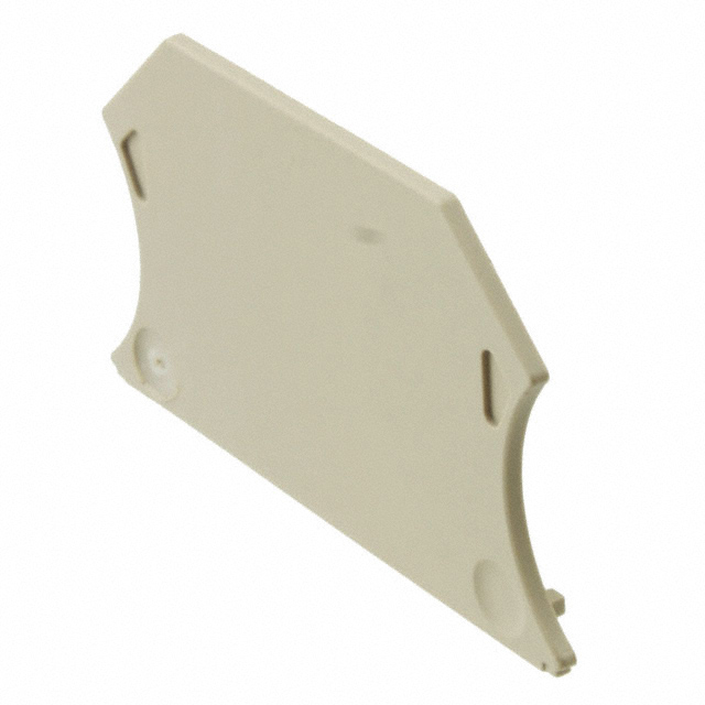 【1050000000】CONN TERM BLK END PLATE RAIL BG