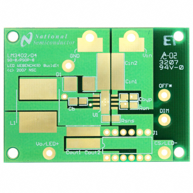 【551600000-001A/NOPB】EVAL BOARD FOR LM3402 LM3404