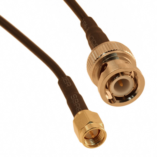 【CCBNS-MM-RG174-18】CBL ASSY BNC-SMA PLUG-PLUG 18"