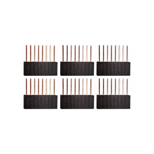 CONN HDR 8POS 0.1 GOLD PCB 6PC【920-0086-01】