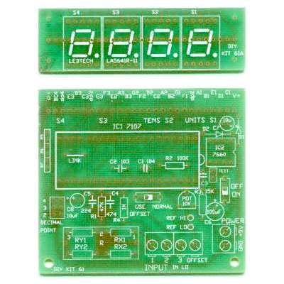 【TW-DIY-5061】LED PANEL METER KIT 3.5DIGIT