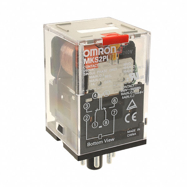 【MKS2PI-AC240】RELAY GEN PURPOSE DPDT 10A 240V