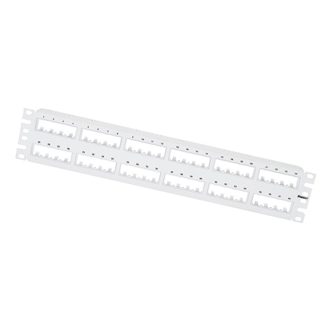 MINI COM 48 PORT FLUSH MOUNT PAT【CPP48FMWWH】