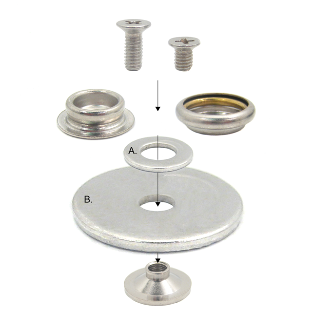 UNIVERSAL SCREW-IN SNAP KIT【B9866】