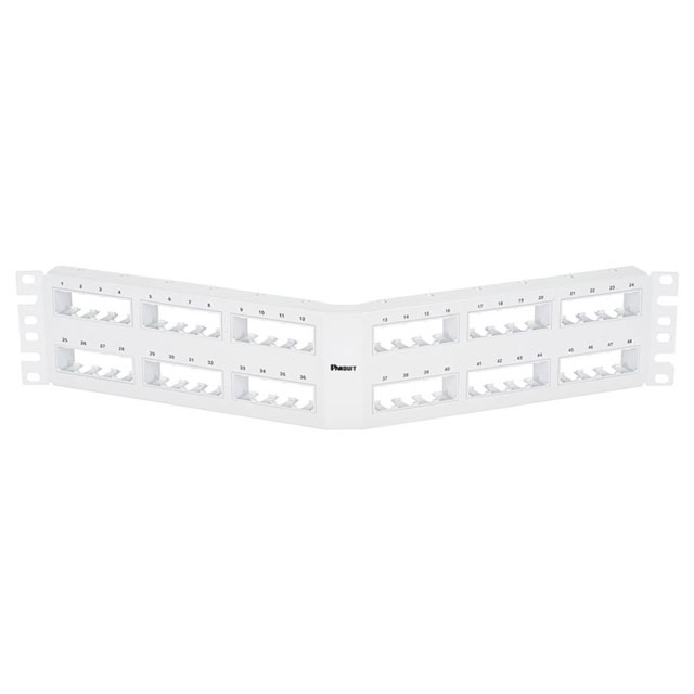 MINI COM 48 PORT FLUSH MOUNT ANG【CPPA48FMWWH】