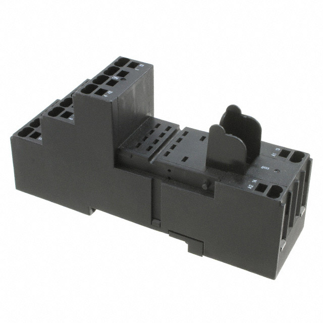 【1860100-1】RELAY SOCKET 8 POSITION DIN RAIL