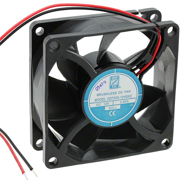 【OD7025-12HBXC】FAN AXIAL 70X25MM 12VDC WIRE[箱]