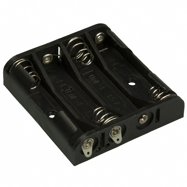 【BC4AAAL】BATT HLDR AAA 4 CELL SOLDER LUG