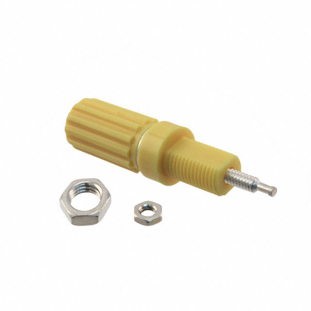 【111-0107-001】CONN BIND POST KNURLED YELLOW
