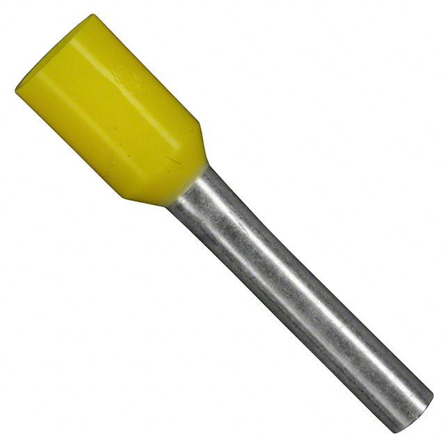 【11102010】CONN FERRULE W TYPE 18AWG YELLOW