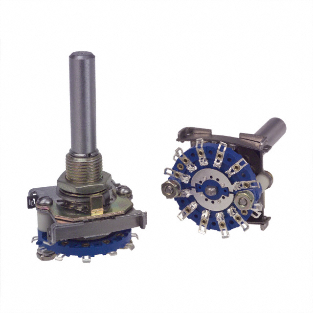 【D2D0206N】SWITCH ROTARY 2-6POS 250MA 115V[バルク]