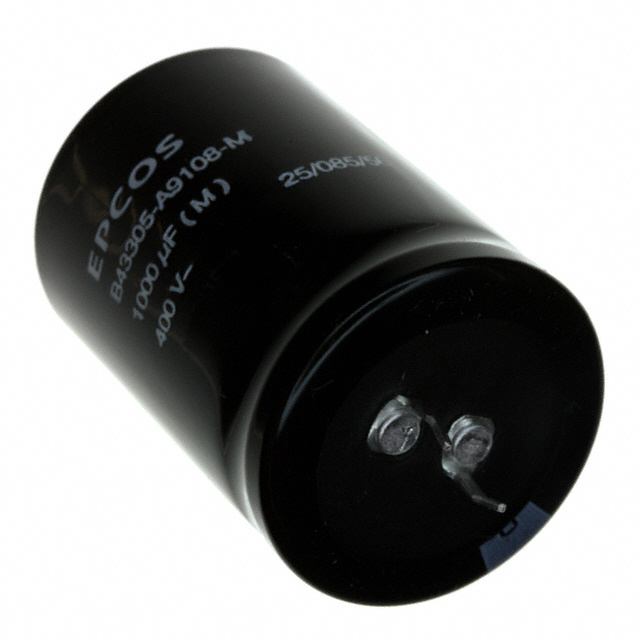 【B43305A9108M000】CAP ALUM 1000UF 20% 400V SNAP TH