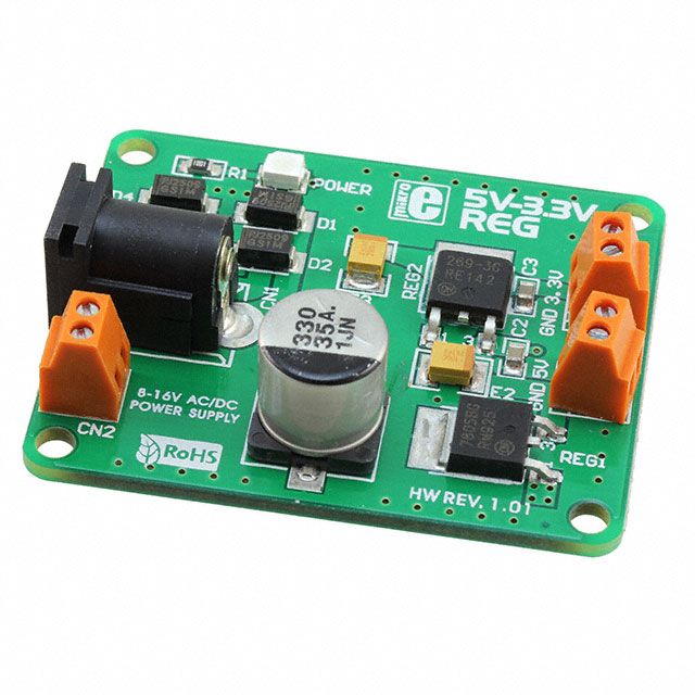 【MIKROE-192】BOARD VREG LM7805 MC33269DT-3.3