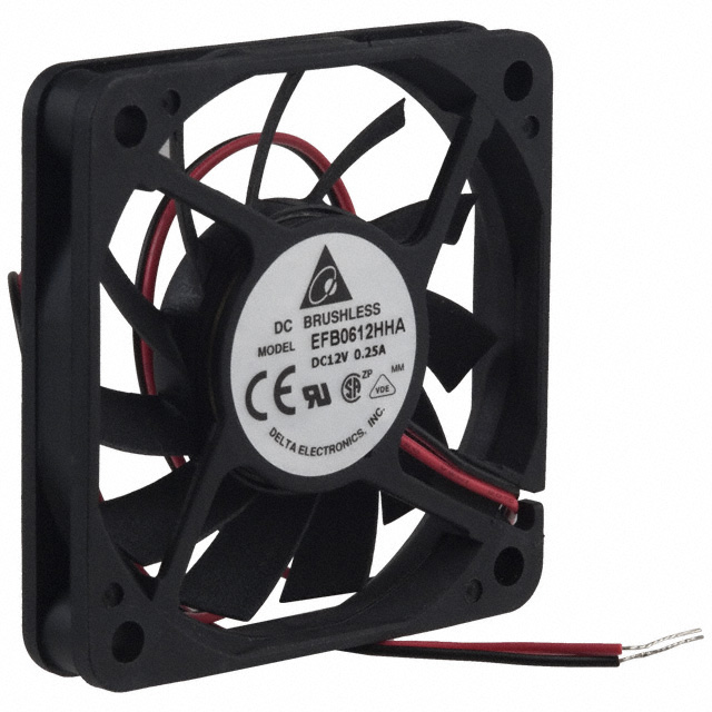 【EFB0612HHA】FAN AXIAL 60X10MM 12VDC WIRE