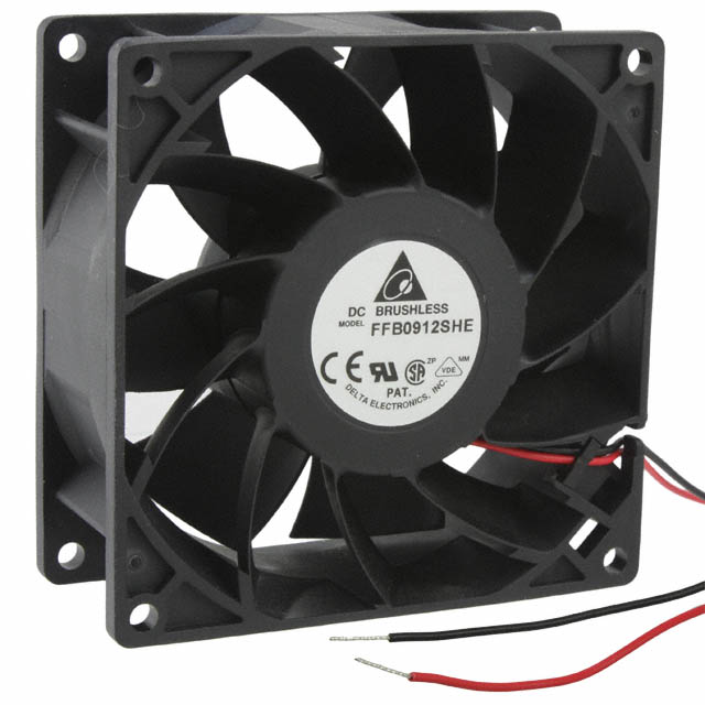 【FFB0912SHE】FAN AXIAL 92X38MM 12VDC WIRE