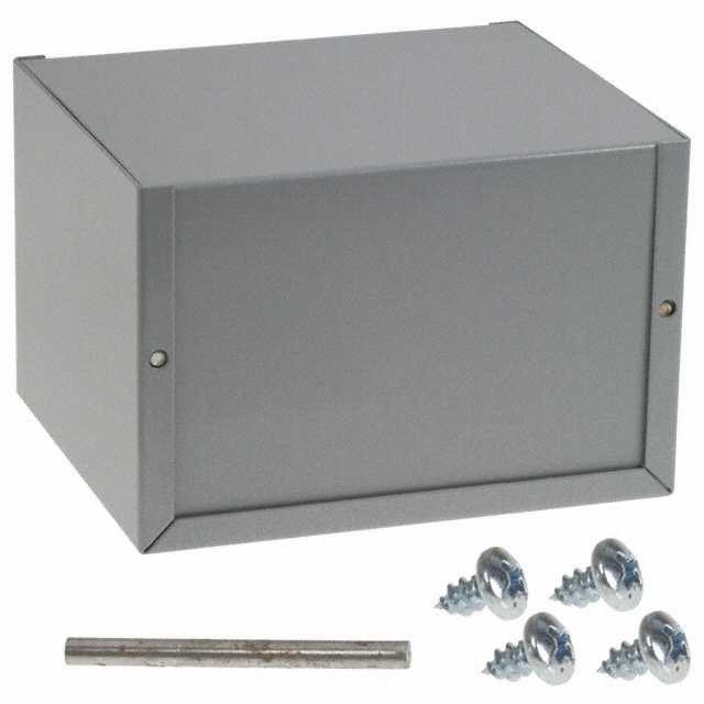 【CU-2107-B】BOX ALUM GRAY 6"L X 5"W