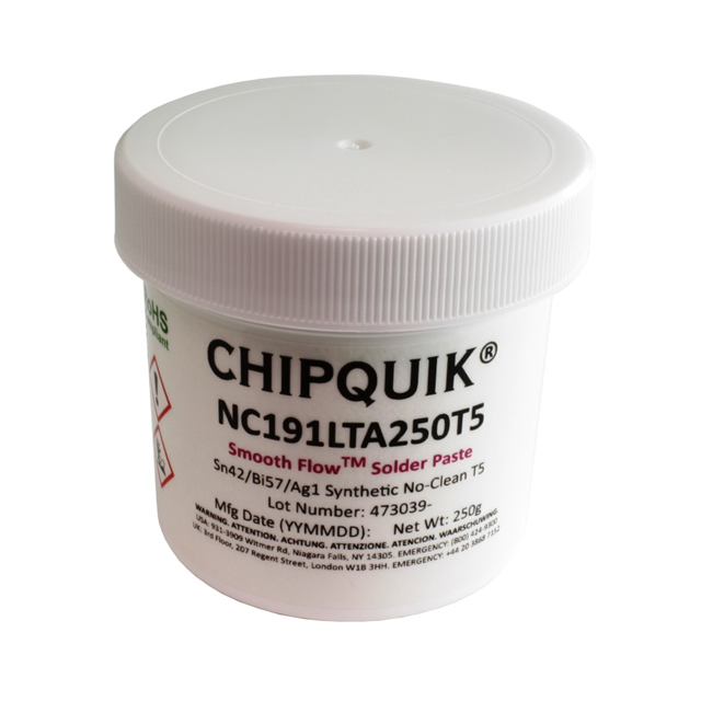 【NC191LTA250T5】SMOOTH FLOW LOW TEMP SOLDER PAST