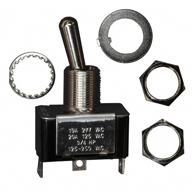 CHERRY Rocker Switch SPDT 20A 250V - Black Rocker Switch For Electrical Projects & DIY