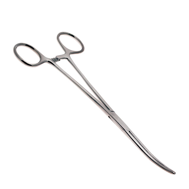 【12031】HEMOSTAT CURVED SERRATED 18IN