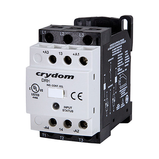 【DRH3P60D18】SSR CONTACTOR 3PH DIN MNT 600VAC