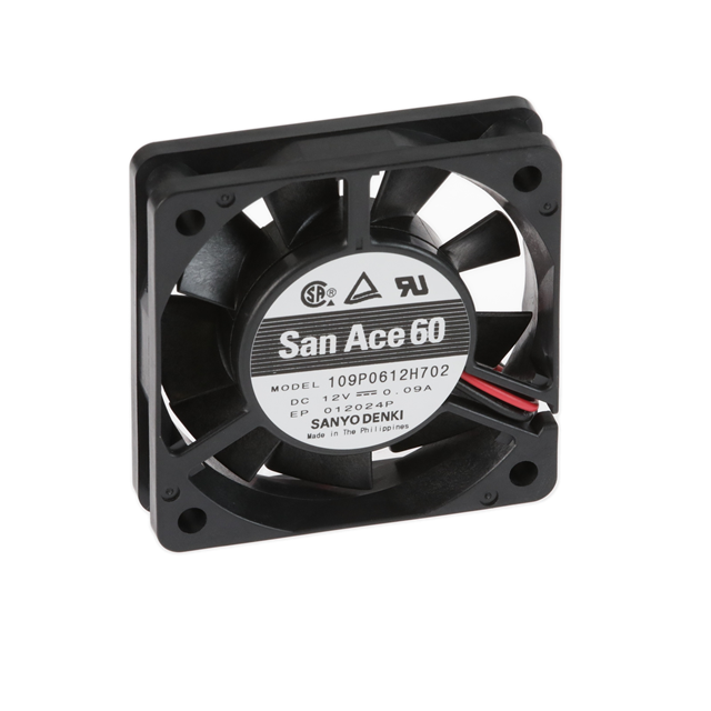 【109P0612H702】FAN AXIAL 60X15MM 12VDC WIRE