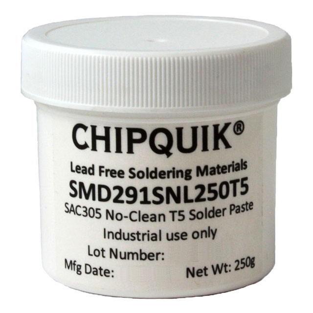 SOLDER PASTE SAC305 250G T5 SMD291SNL250T5 Chip Quik Inc.製｜電子部品・半導体通販のマルツ