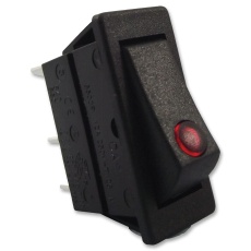 【C5503PLLAA】SWITCH ROCKER SPST RED DOT