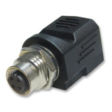 【RJS-12D04FF-LS8001】ADAPTOR M12 SKT TO RJ45 VERTICAL