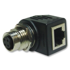 【RJS-12D04FF-RS8001】ADAPTOR M12 SOCKET TO RJ45 R/A