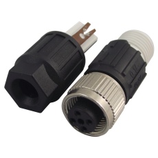 【SACC-M12FS-4QO-0,34-M】RECEPTACLE M12 PLUSCON A CODE 4 WAY
