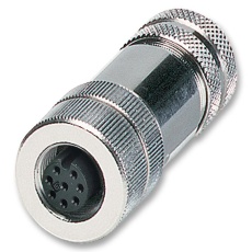 【SACC-M12FS-8CON-PG 9-SH】RECEPTACLE M12 PLUSCON A CODE 8 WAY