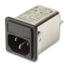 【FN9260S-4-06-10】FILTER INLET IEC DUAL FUSE 4A