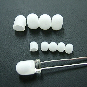 【LEDｶｸｻﾝｷｬｯﾌﾟ5MM*1】LED拡散キャップ(乳白色)