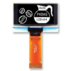 【MCOT128064BY-WM】OLED 128X64 TAB WHITE MULTI I/F