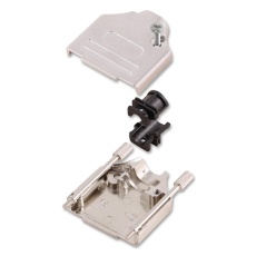 【MHDTZK15-RA-K】BACKSHELL D SUB 15WAY ZINC ALLOY