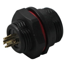 【FM686804】CIRCULAR RECEPTACLE PIN 4 WAY PANEL
