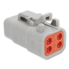 【ATM06-4S】CONNECTOR HOUSING PLUG 4 WAY PLASTIC