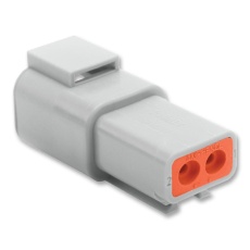 【ATP04-2P】CONNECTOR HOUSING RCPT 2 WAY PLASTIC
