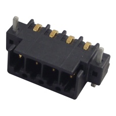 【MC 0.5/ 4-G-2.54 SMD R24】HEADER R/A 4 WAY 2.54MM BLACK