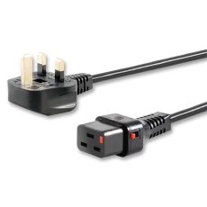 【IL19-UK1-H05-3150-200】POWER CORD IEC C19 TO UK PLUG 2M 16A