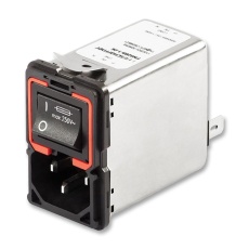 【FN9289-6-06】FILTER INLET IEC 6A 1 STAGE FILTER