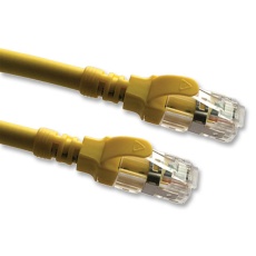 【2996AS-0.5Y】PATCH LEAD CAT6A YELLOW 0.5M